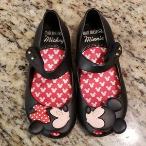 Mini Melissa Mickey and Minnie dress shoes